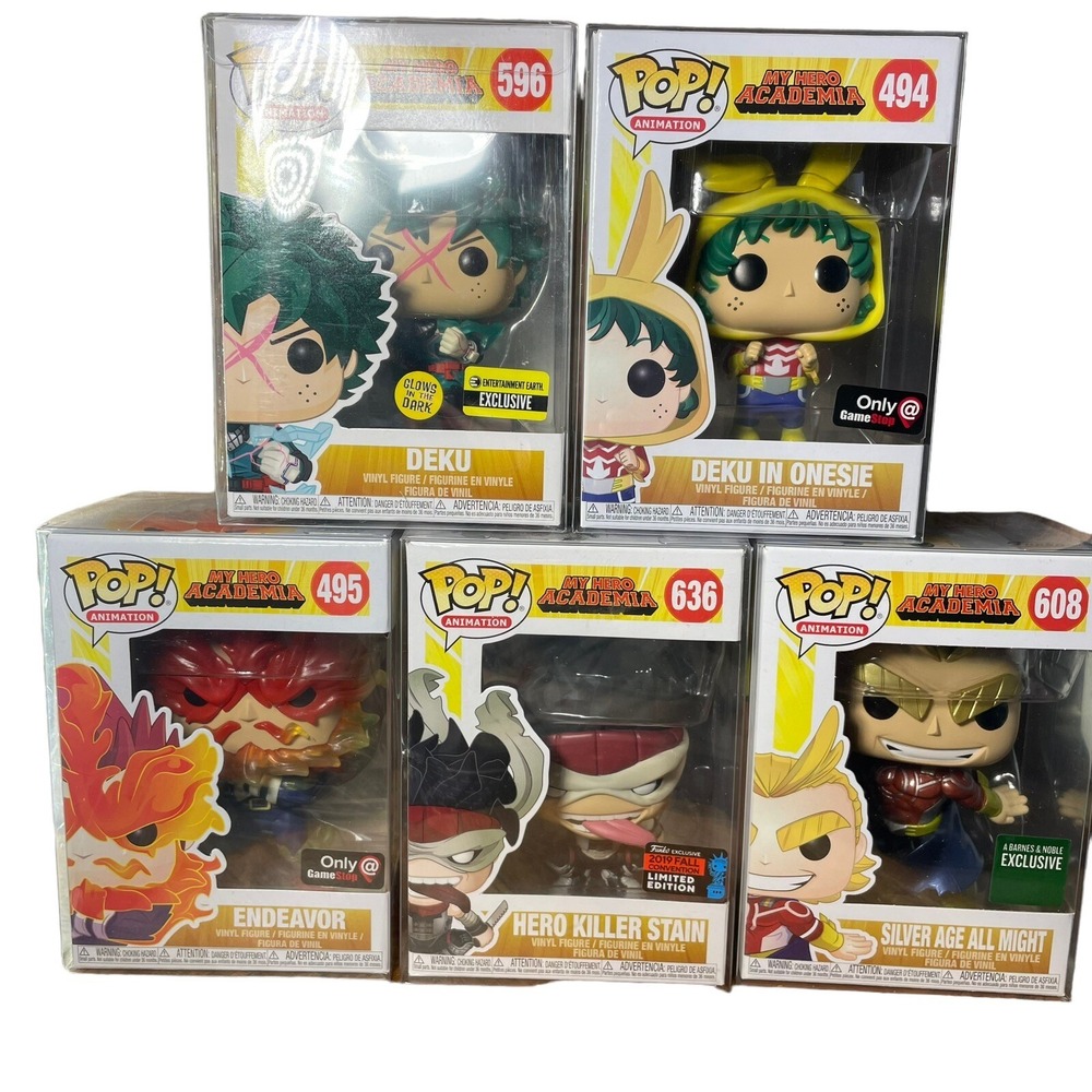 FUNKO POP‎ Vinyl Figures My Hero Academia LOTS dek/endeavor/stain/all might